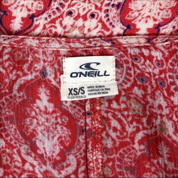 O’Neill Pink Olive Paisley Kimono | Size Small - Picture 8 of 8